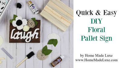DIY Floral Pallet Sign Tutorial