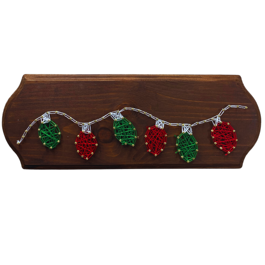Holiday Lights String Art Craft Kit Home Made Luxe