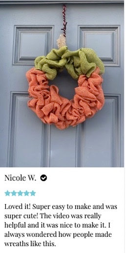 DIY Pumpkin Wreath
