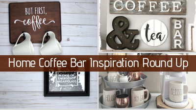 DIY Home Coffee Bar Inspiration Round Up