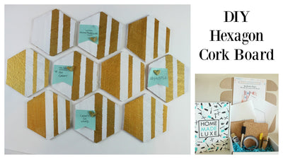 DIY Hexagon Cork Board