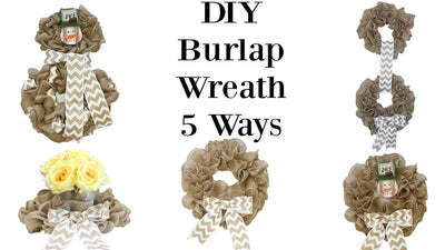 5 DIY Burlap Wreaths