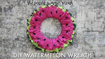 DIY Watermelon Wreath