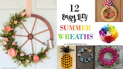 12 Easy DIY Summer Wreathes Round Up!