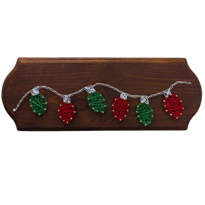 Holiday Lights String Art Craft Kit