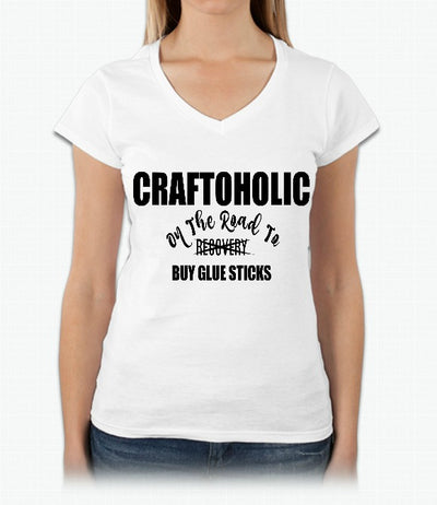 Craftoholic V-Neck Graphic Tee