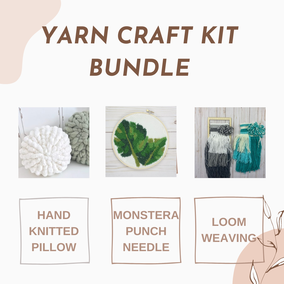Yarn Craft Kit Bundle (3 Kits for the Price of 2!) Home Made Luxe