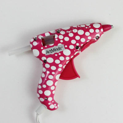 red polka dot mini glue gun for DIY projects