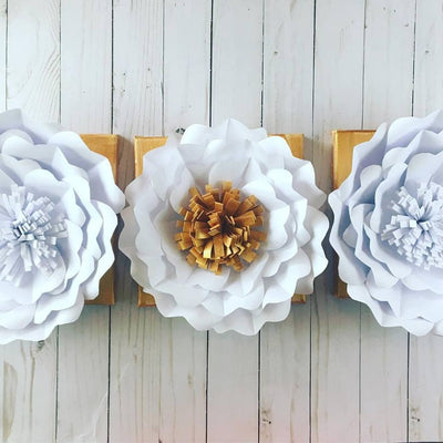 DIY Flowers on Canvas from 3 Month Craft Subscription Box