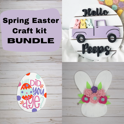 Spring Easter Craft Kit Bundle (Buy 3 get one half off)